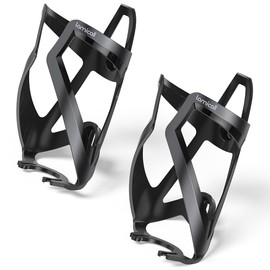 Lamicall 2 Pack Bike Water Bottle Holder - 1.2 Oz Ultralight & Sturdy Bike Cup Holder, Bicycle Drink Cage, Cycling Bike Water Bottle Cage with Screw Tool, for 2.75-3.94" Diameter Bottles