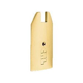 C.R. LAURENCE SREC4TPB CRL Polished Brass 4" Tapered End Cap for Sidelite Rails