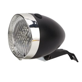 Tyenaza Bike Front Light, Retro Bicycle 3LED Front Light Headlight Vintage Safety Warning Night Light Bike Decoration(Black)