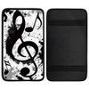 Hobbspring 1pc Center Console Armrest Cover Pad 32x19cm Music Note