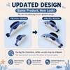 2 PCS Sardine Fish Hair Claw Clips, Large & Small