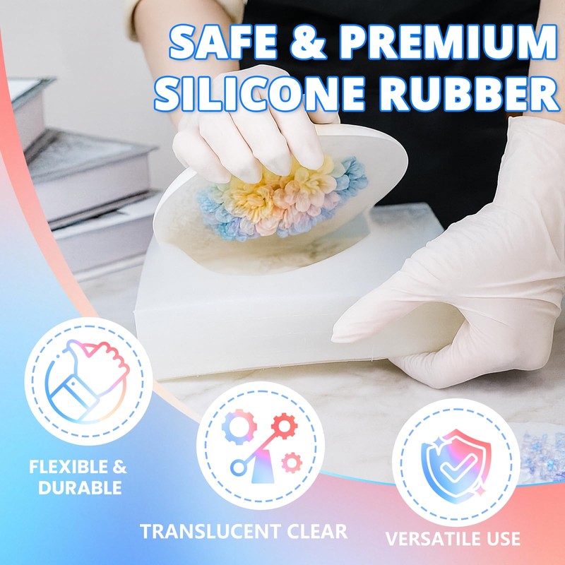 KHKD RESIN 0A Silicone Mold Making Kit 18oz, Platinum Cure