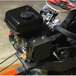 QASKEHKT Mini Bike Clutch Brake Mounting Bracket Kit Replacement for Predator 212 196cc 224cc Coleman BT200X CT200U CT200U-EX Baja Warrior Trailmaster MB200 for GX200 Go Kart Parts with 4" Brake Band