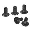 sourcing map 25Pcs M4-0.7 x 8mm Flat Round Head Machine