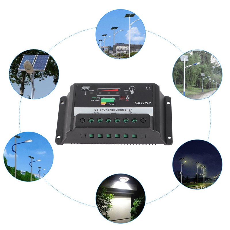 Portable Safety 30A 12/24V Solar Panel Battery Regulator Charge Charging