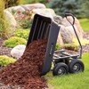 Gorilla Carts Heavy Duty Poly Utility Dump Wagon Garden Cart