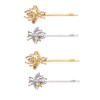 Leadigol Bee Hair Clips for Women Girl Gold Silver Honeybee
