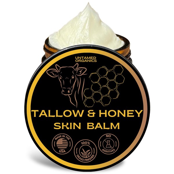 Handmade Tallow & Honey Skin Balm | 100% Grass-Fed Grass-Finished