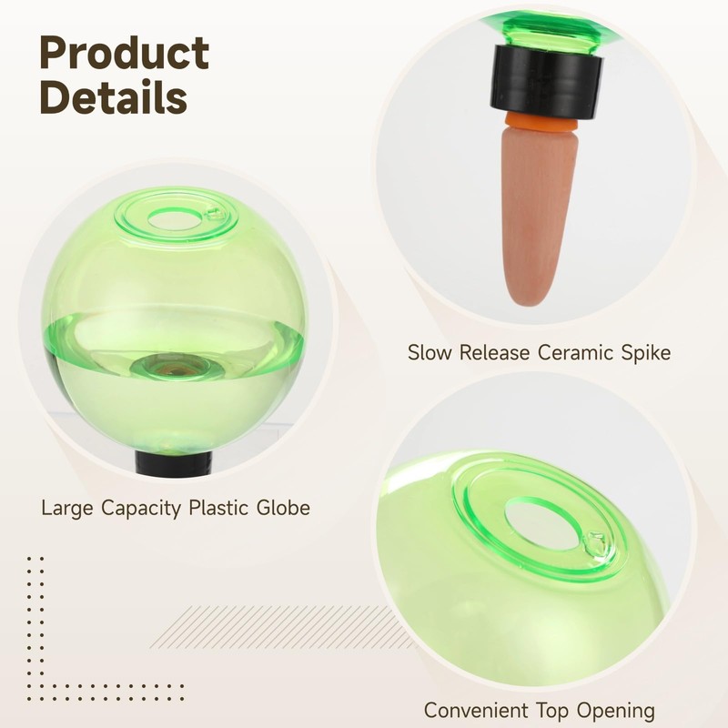 Toyosport 6 Pcs Self-Watering Globes, 17 oz Automatic Plant Watering