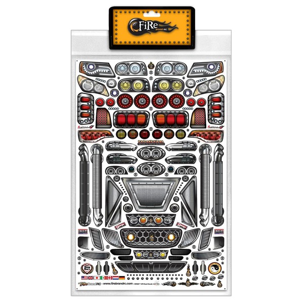 FIRE BRAND RC® Remix™ Off-Road Body RC Decals - Multi-Fit