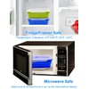 FUSMYE Extra Large Collapsible Silicone Food Storage Containers With Lids,