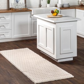 nuLOOM 2' x 8' Cozy Plush SuperiorWash Area Rug, Machine Washable, Non-Slip, Soft Fluffy Shag Carpet for Living Room Bedroom Kids Room Nursery Home Decor, Nia Beige