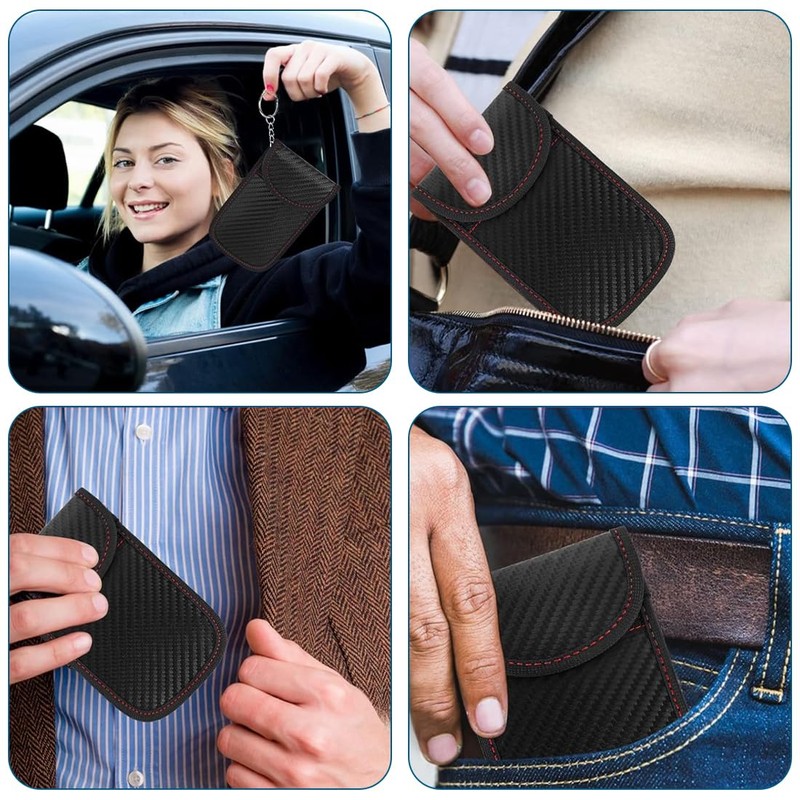 RDNKVB 2pcs Car Key Protection Protective Cover Remote Key Shielding