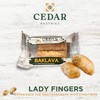 Cedar Pastries Cashew Baklava 2-Pack On-The-Go Lady Fingers (Master Box