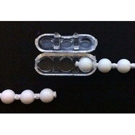 Clear Roller Roman Shade Blind Beaded Chain Connectors Bead Ball (5)