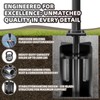 SERABETTO In-Ground Umbrella Base, 2200lbs Capability In-Ground Umbrella Holder, Outdoor