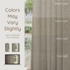 Pinch Pleated Semi Sheer Linen Curtains 108 Inches Long, Taupe