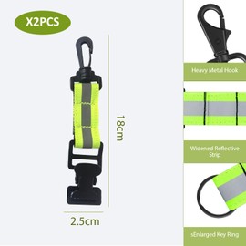 3 Piece Glove Clips, Fire Brigade Glove Clips, Glove Clips with Reflective Nylon Webbing, Multifunctional Glove Clips, Outdoor Sports Work Glove Clips