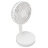 USB Desktop Fan Foldable Rechargeable Battery Makeup Mirror Function Bottom