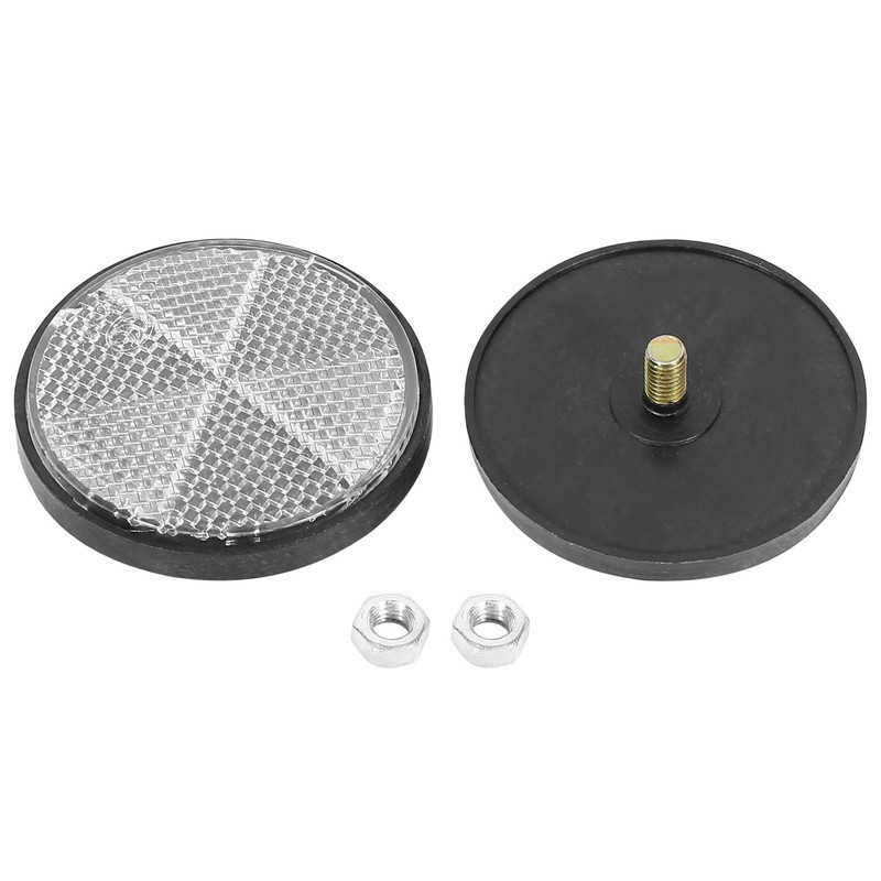 F FIERCE CYCLE M6x1.0 Motorcycle Reflector Nut Plastic White Good