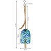 Sunnydaze Natural Melody Wind Bell - Painted Glass Wind Chime