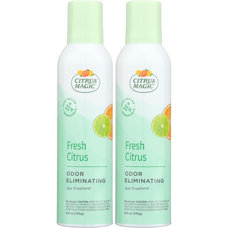 Citrus Magic Odor Eliminating Air Freshener Spray, Fresh Citrus, 6-Ounce,