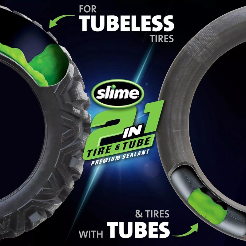 Slime 2 In 1 Tire Tube Premium Sealant 1 Gallon