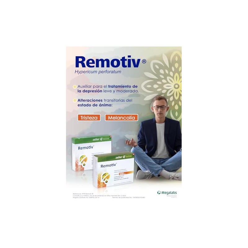 Remotiv Tabletas | Tratamiento de Depresión Leve y Moderada |