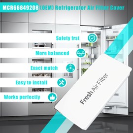 SIPANTA MCR66849208 Refrigerator Air Filter Cover, Compatible with LMRS28596D, LMRS28596S, LMRS28626D, Replacement MCR66849219, MCK703881, ACW75477501