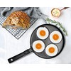 MyLifeUNIT Aluminum 4-Cup Egg Frying Pan, Non Stick Egg Cooker
