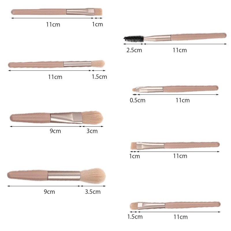 Set of 9, Makeup Brush Set, Makeup Brush Set, Makeup