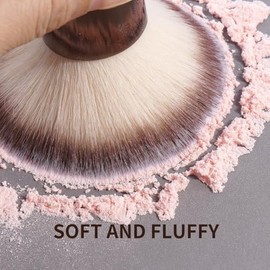 MAANGE Juego de 7 brochas de maquillaje, brochas de maquillaje Kabuki doble cara, brocha de contorno para base, polvo líquido, corrector, crema, bronc
