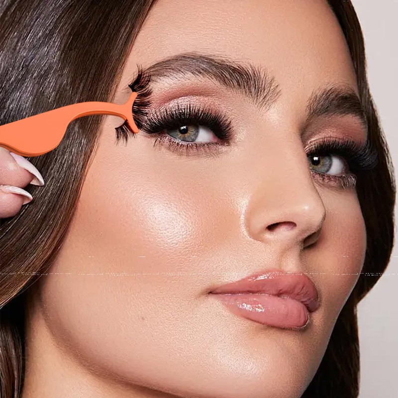 XNIVUIS 6 Pcs Eyelash Applicator Tool Lash Tweezers Lash Applicator