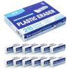 M&G 12 Pack White Erasers Bulk, Small Rubber Pencil Erasers