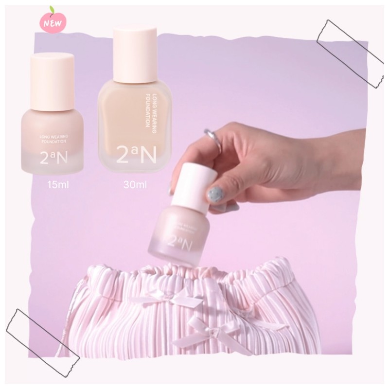 2AN Long Wearing Foundation Mini 15ml, Type:23 Natural Beige