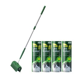 Fedicelly Fedicelly Large Lint Rollers Pet Hair Extra Sticky Floor, Cat Dog Hair Remover Laundry Clothes Carpet Furniture,6.3 inches Wider with 320 Sheets Giant Lint Remover Brush for Couch with Long Handle