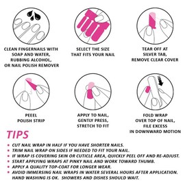 Hibiscus Flower Nail Polish Wraps - Nail Polish Strips