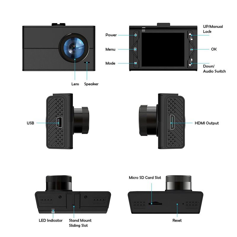 Innovited W65 Car dash cam Camera Full HD 1080P Video