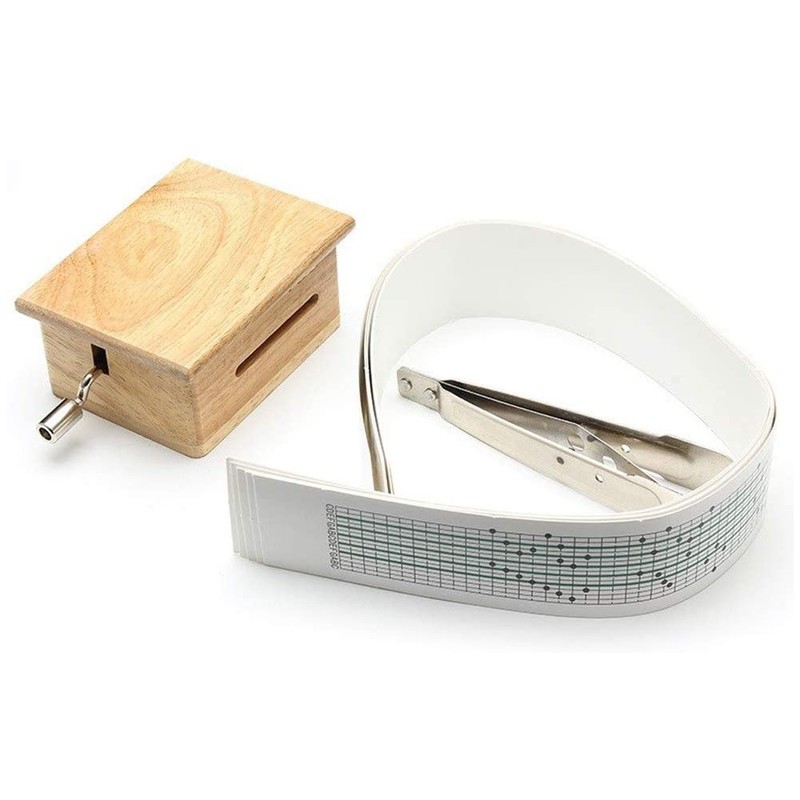 15 Tone DIY Hand Cranked Music Box Wooden Box With