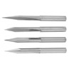 4Pcs VShaped Carving Cutter 2Edged Engraving Bit 4x0.3x15°/4x0.3x20°/4x0.3x25°/4x0.3x30°