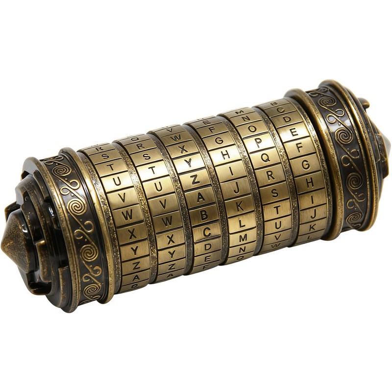yofit Da Vinci Code Mini Cryptex Lock Puzzle Box -