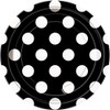 Black Polka Dot Dessert Plates, 8ct