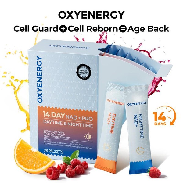 OXYENERGY 14-Day NAD+ PRO 24/7 Anti-Aging – Day & Night