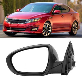 Yeeta Left Driver Side Door Mirror Fit for Kia Optima K5 2014 2015 with Power Turn Signal Heated, 6 Pins