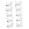 Beavorty 10pcs Embroidered Butterflies Hair Clips Lace Barrettes for Girls