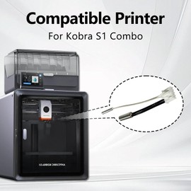 Sahvaim 2 Pack Sahvaim Kobra S1 200K Thermistor Kit with 24V 50W Cartridge Heater for Anycubic Kobra S1 Hotend- Enhanced Extruder Direct Replacement 3D Printer Accessories, High-Temp Sensor Upgrade