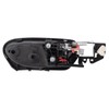 TRQ Left Interior Door Handle Black Housing with Silver Lever