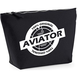 Hippowarehouse 100% original aviator printed make up cosmetic wash bag 18x19x9cm