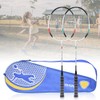 2pcs Aluminum Alloy Nylon Badminton Racket Indoor Outdoor Sports Training