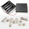 Skweawert 20 PCS AAA/Double-Positive Negative-one Stainless Steel Metal Battery Spring